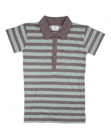 Sivé pásikavé polo tričko Edge EnFant 128 cm