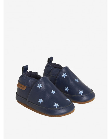 Tmavomodré kožené capačky En*Fant 20