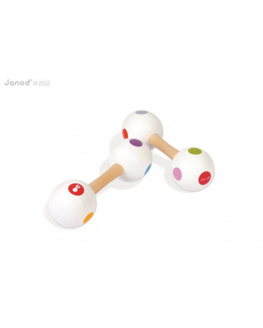 Drevené rumba gule Confetti Maracas JANOD