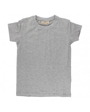 Sivé tričko s krátkym rukávom Nordic Label 86 cm