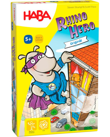 Haba Spoločenská hra pre deti Rhino Hero SK CZ verzia
