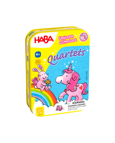 Haba Mini hra pre deti Magický jednorožec Kvarteto v kovovej krabici