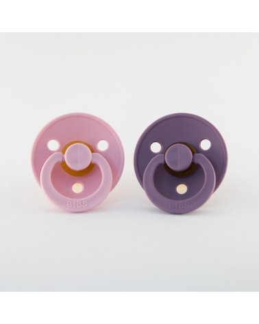 BIBS cumlíky z prírodného kaučuku - 2ks - veľkosť 1 - Baby pink/Lavender