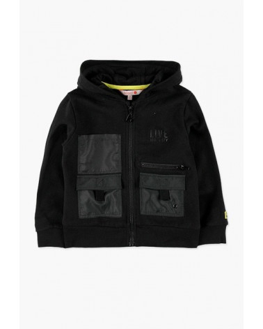 Čierna zateplená mikina BOBOLI 128 cm