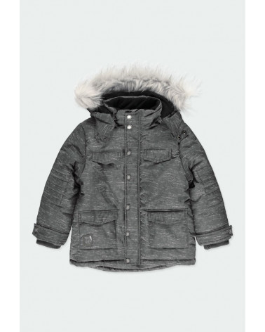 Tmavosivá bunda s kapucňou BOBOLI 152